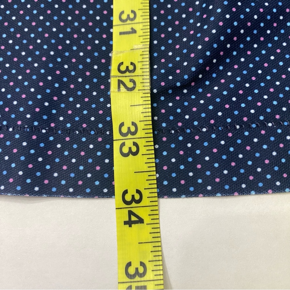 MENS Peter MILLAR Summer Comfort Short Sleeve Polo XXL Poly/spandex Polka Dots - Picture 4 of 7